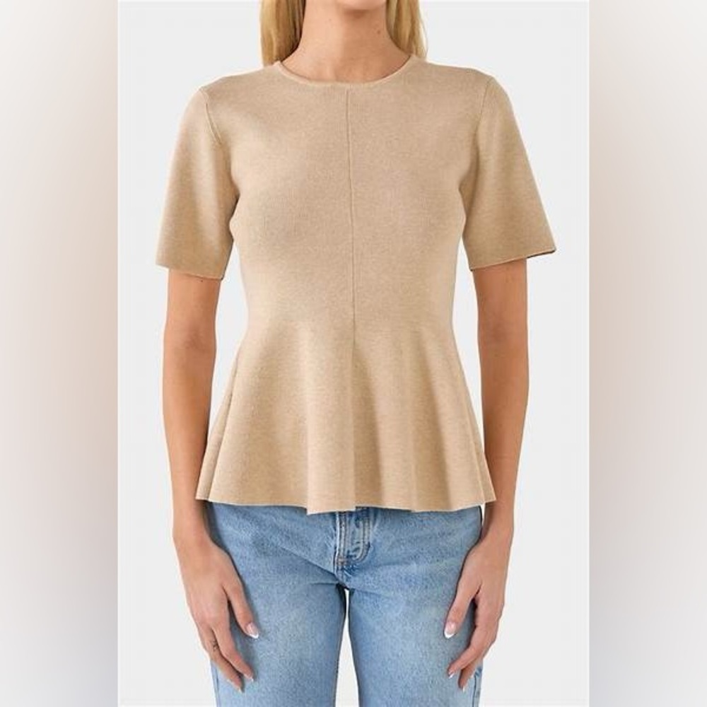 Endless Rose Flare Detail Knit Top. Size small
